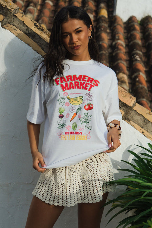 'FRUIT & VEG' OVERSIZED TEE SILKROAD DAUGHTERS