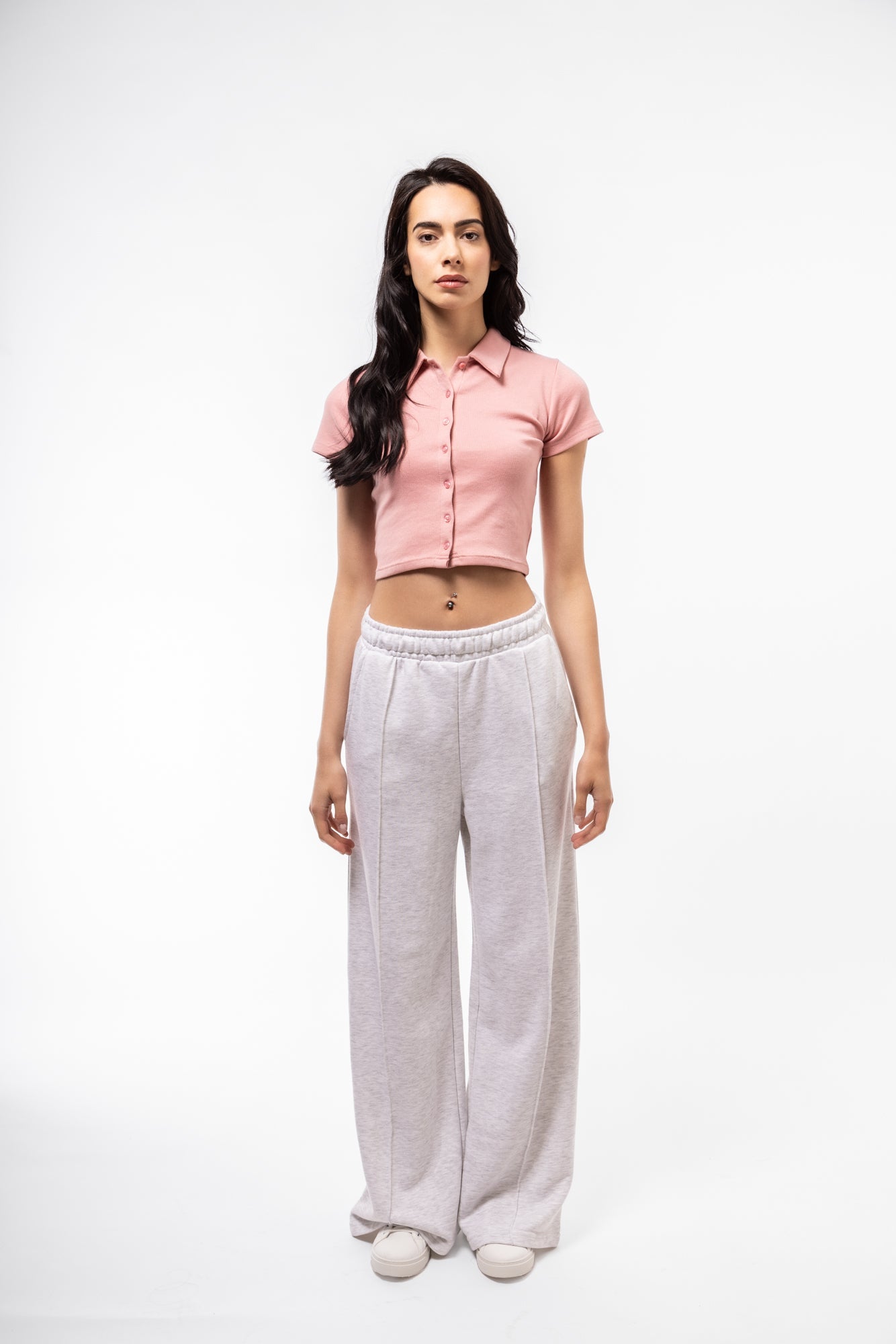 BUTTON HALF PLACKET RACER TOP SILKROAD DAUGHTERS