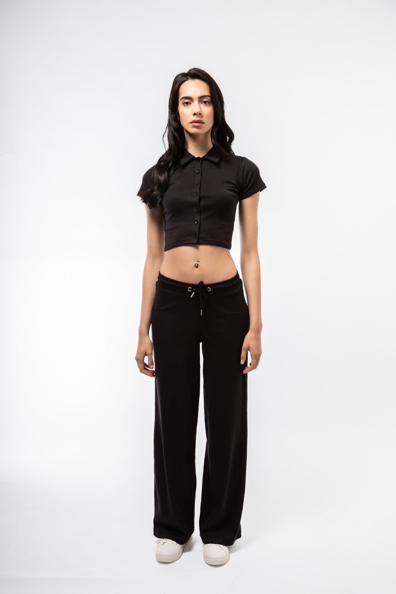 BUTTON HALF PLACKET RACER TOP SILKROAD DAUGHTERS