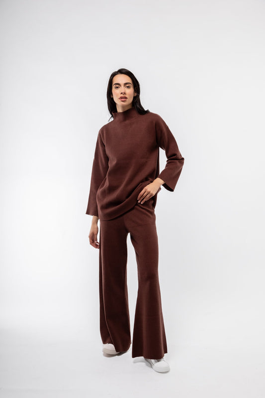 KNITTED WIDE LEG TROUSERS SILKROAD DAUGHTERS