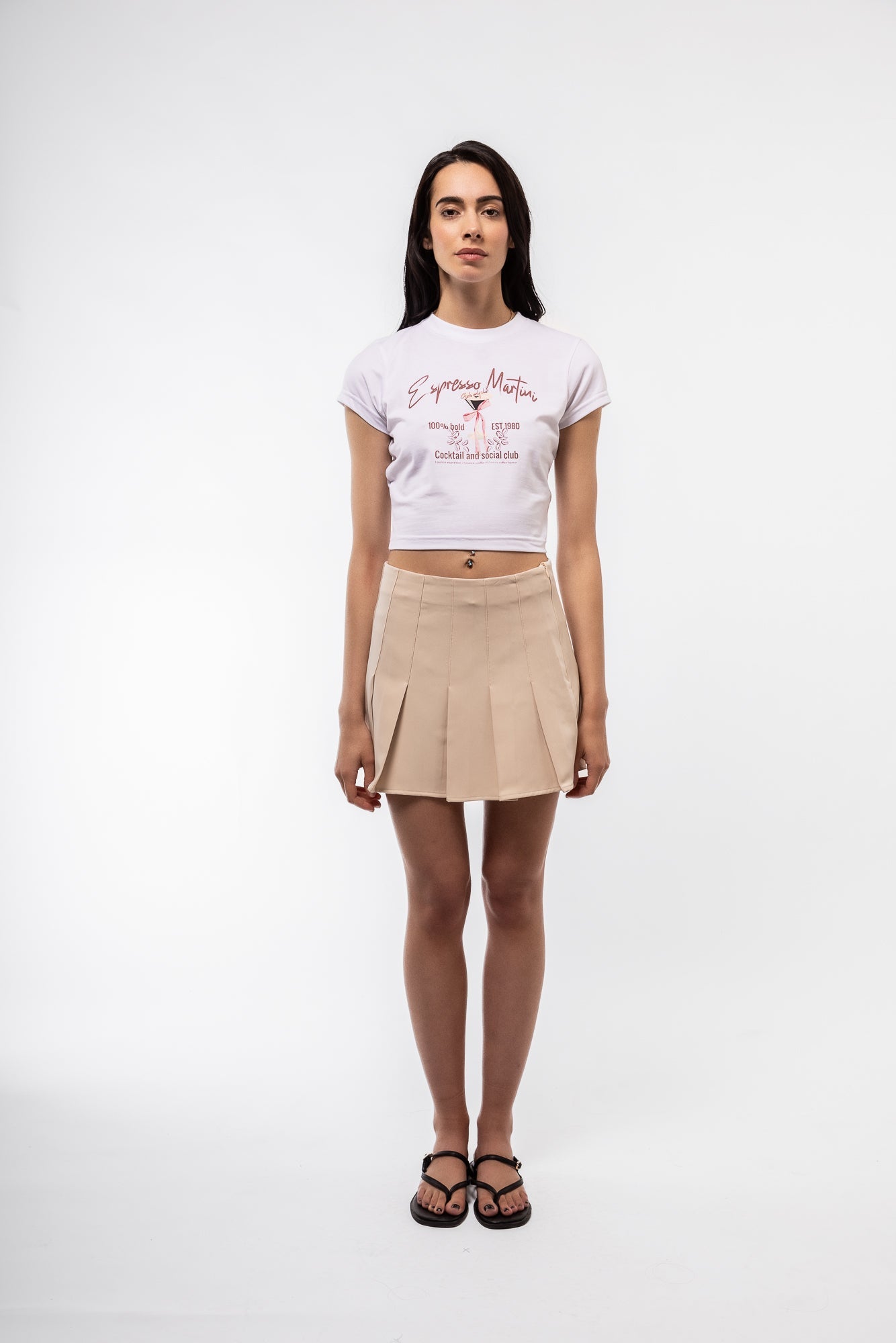 TAILORED PLEATED MINI SKIRT SILKROAD DAUGHTERS