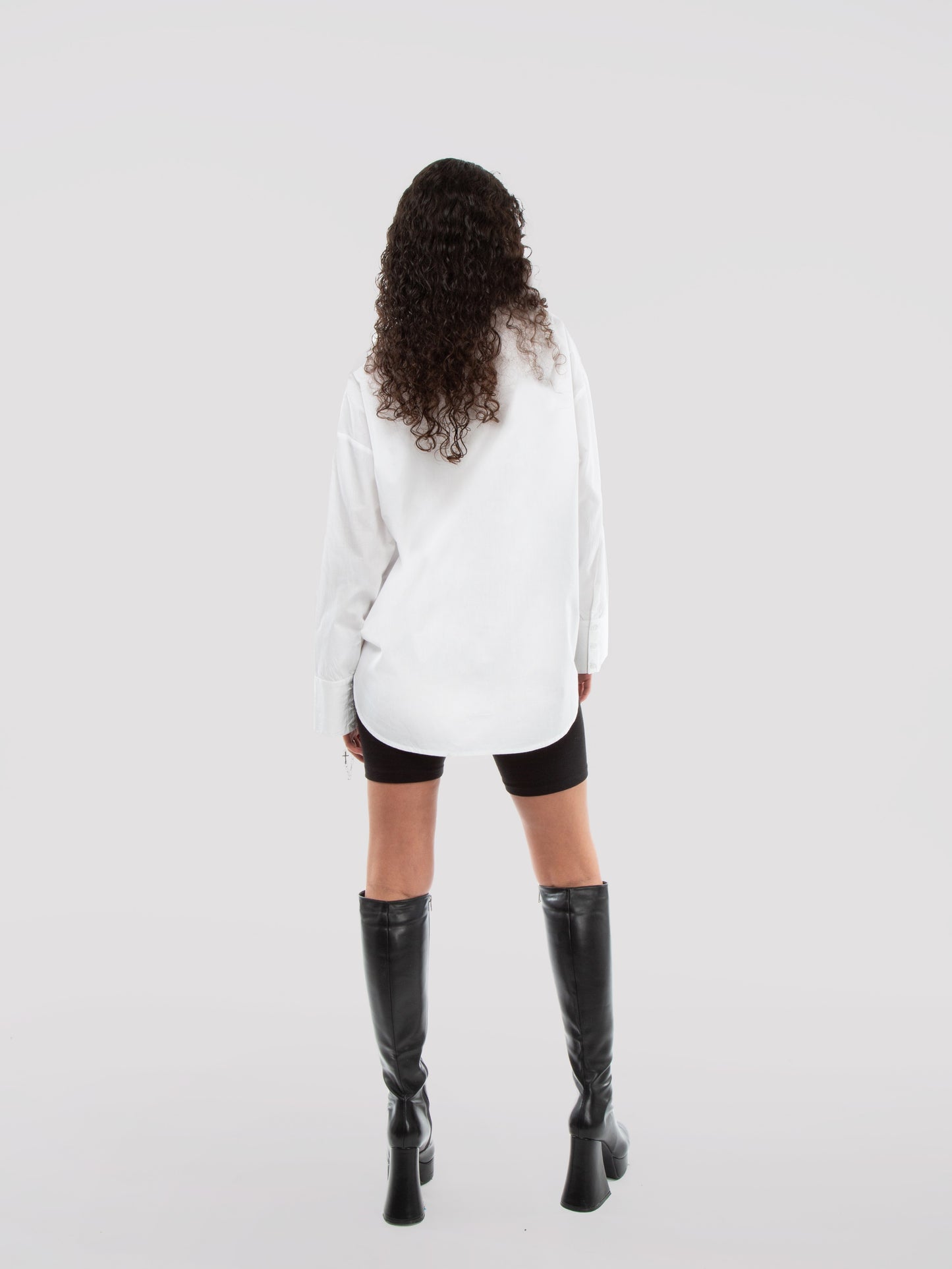 white oversized cuff