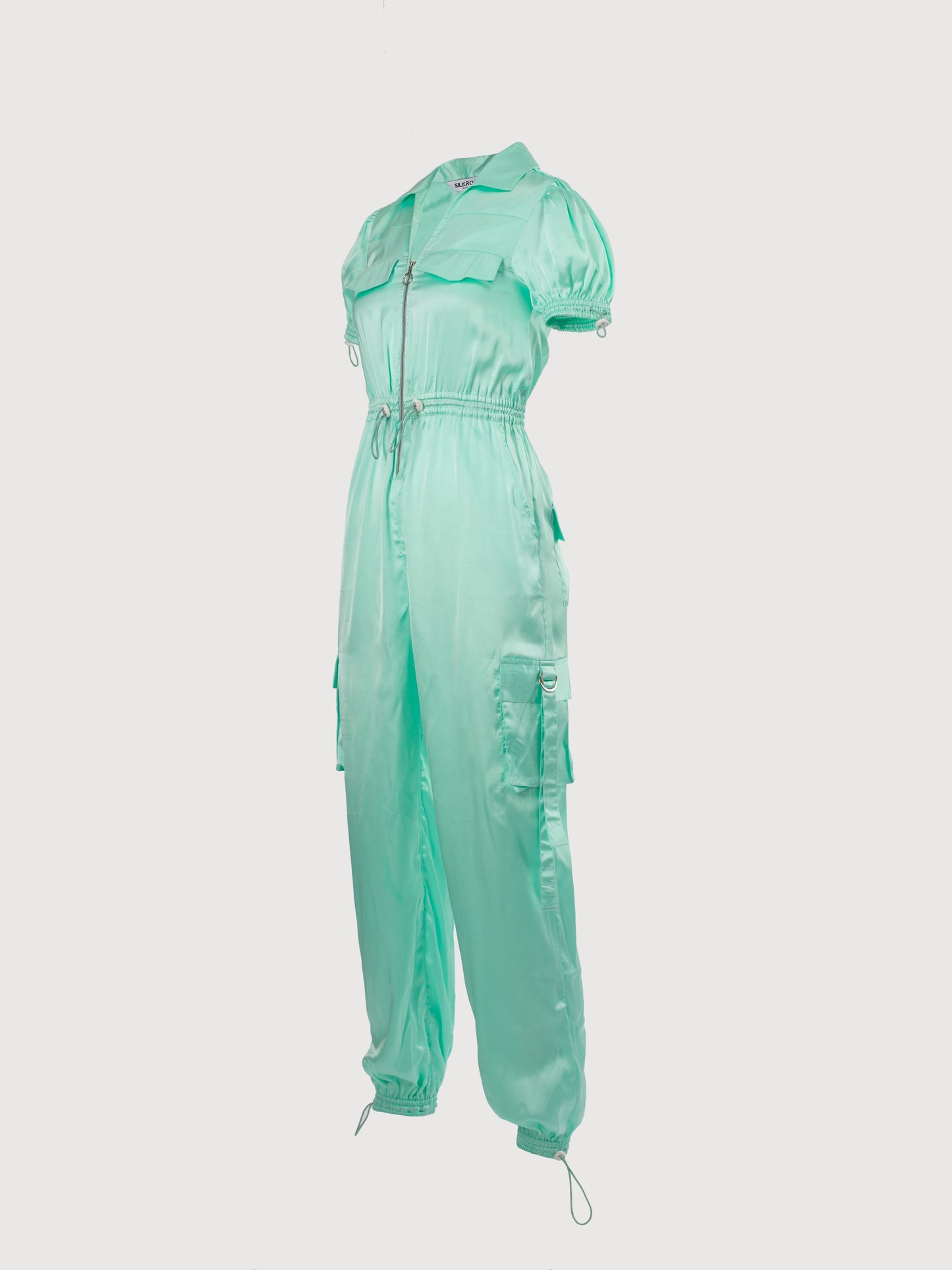 SATIN CARGO JUMPSUIT SILKROAD DAUGHTERS