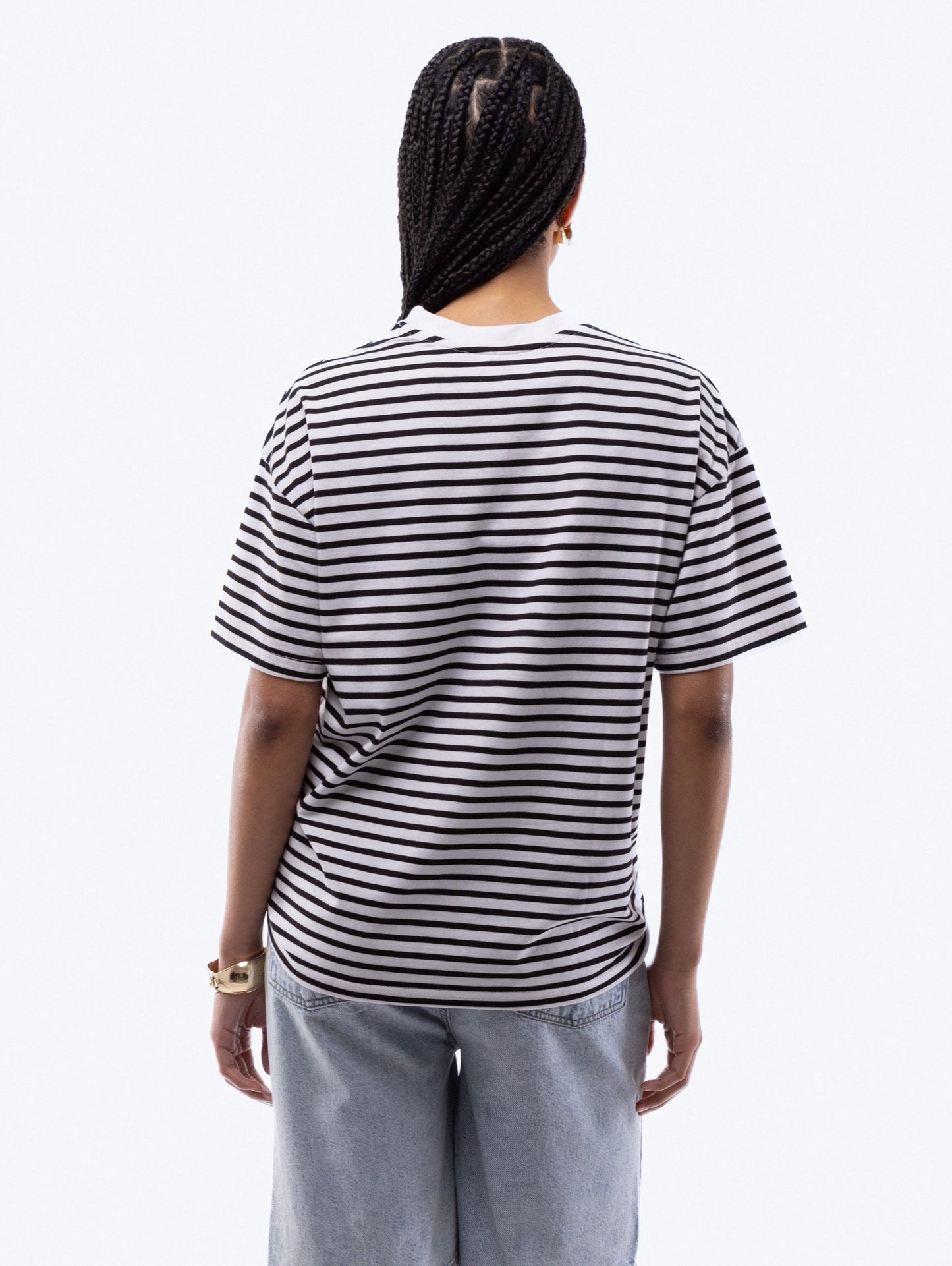 Oversized Stripe Tee, SILKROAD DAUGHTERS , Shirts & Tops, Oversized Stripe Tee