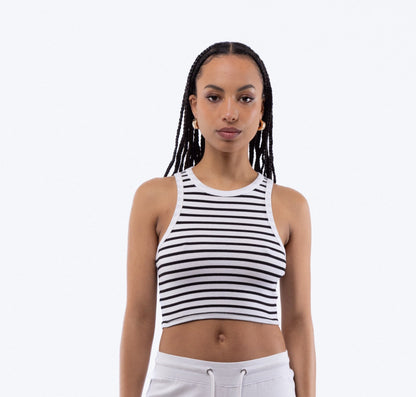 Stripe Rib Racer Top, SILKROAD DAUGHTERS , Shirts & Tops, Stripe Rib Racer Top