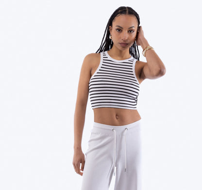 Stripe Rib Racer Top, SILKROAD DAUGHTERS , Shirts & Tops, Stripe Rib Racer Top