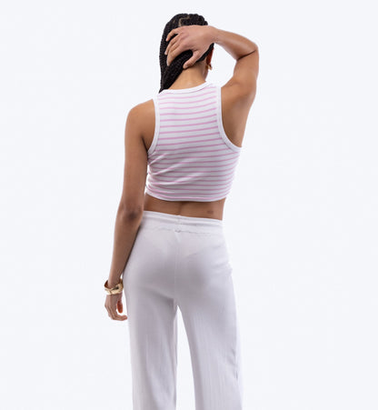 Stripe Rib Racer Top, SILKROAD DAUGHTERS , Shirts & Tops, Stripe Rib Racer Top