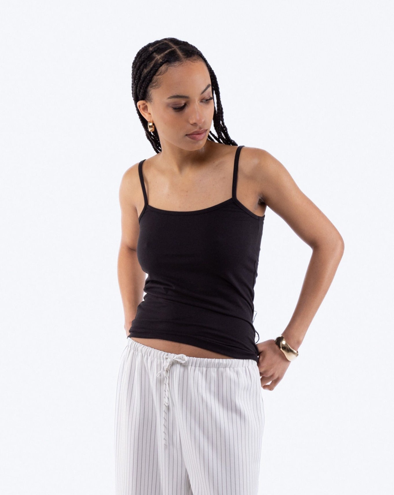 Jersey Longline Cami, SILKROAD DAUGHTERS , Shirts & Tops, Jersey Longline Cami