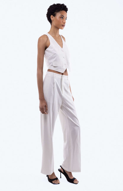 Amahle Pinstripe Wide Leg Trousers