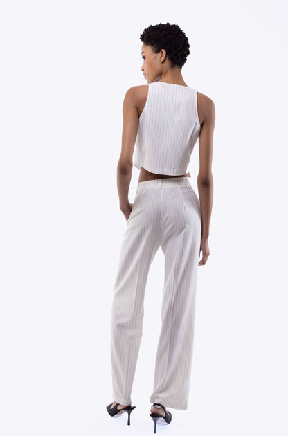 Amahle Pinstripe Wide Leg Trousers