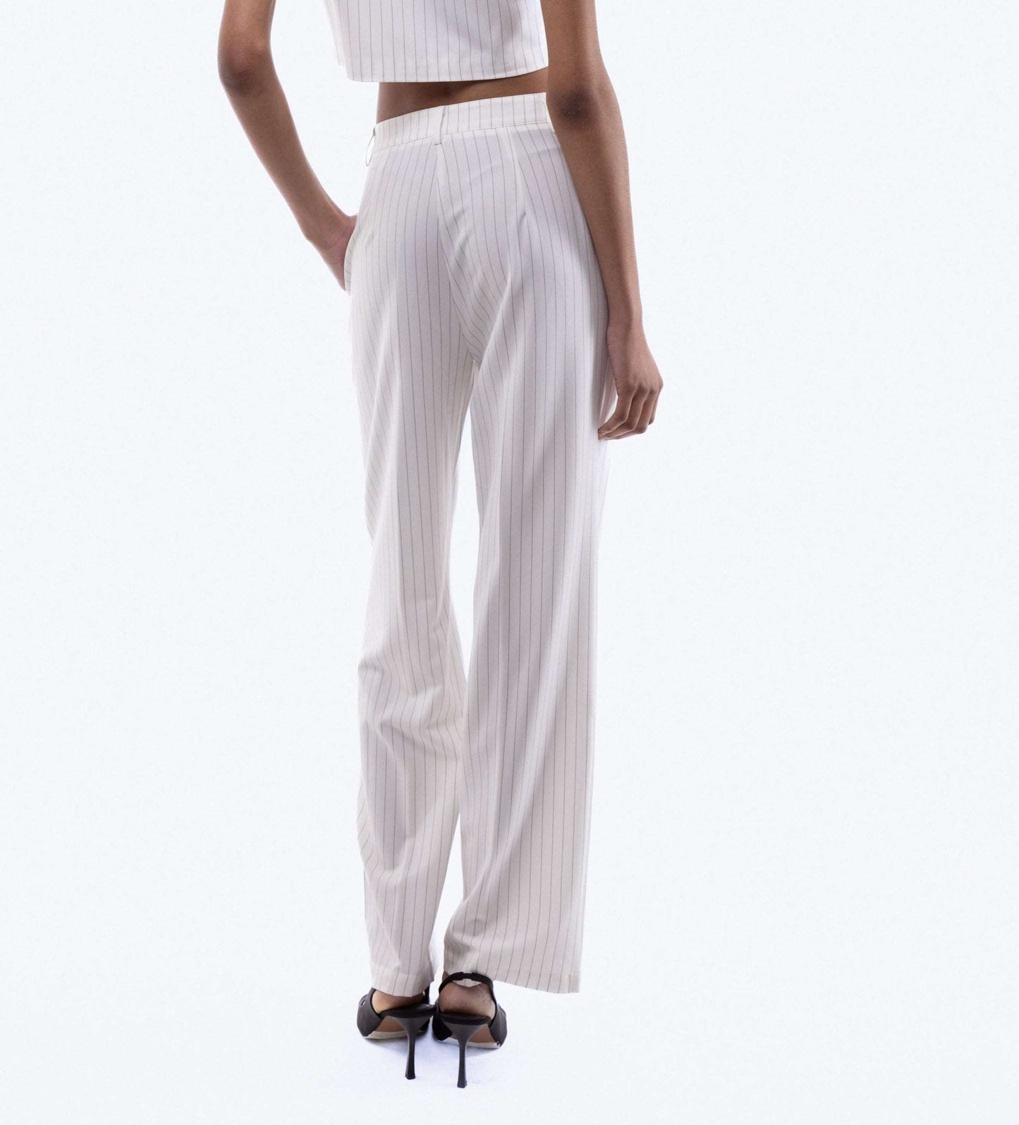 Amahle Pinstripe Wide Leg Trousers