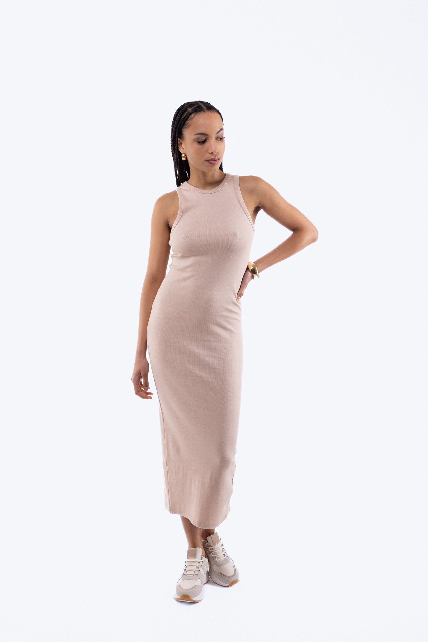 Rib Racer Midi Dress, SILKROAD DAUGHTERS , Dresses, Rib Racer Midi Dress