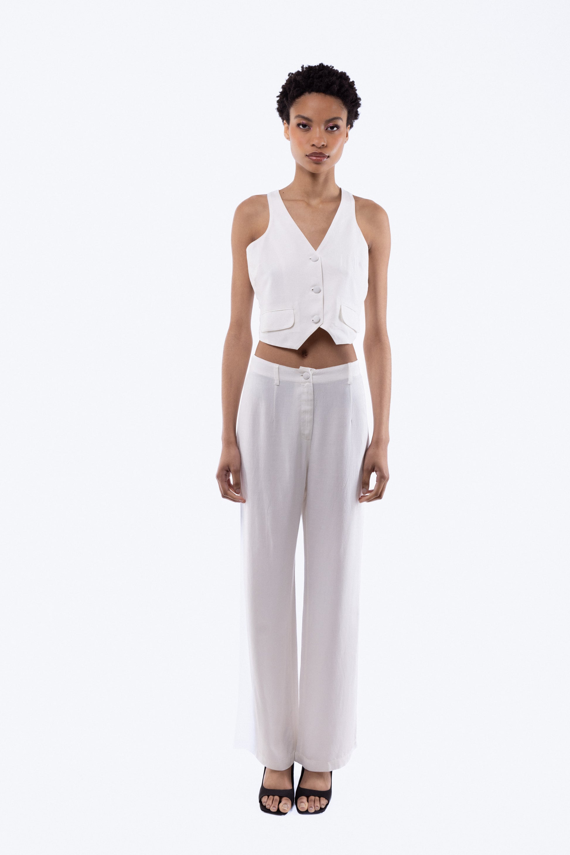 Linen Wide Leg Trousers, SILKROAD DAUGHTERS , Pants, Wide Leg Trousers