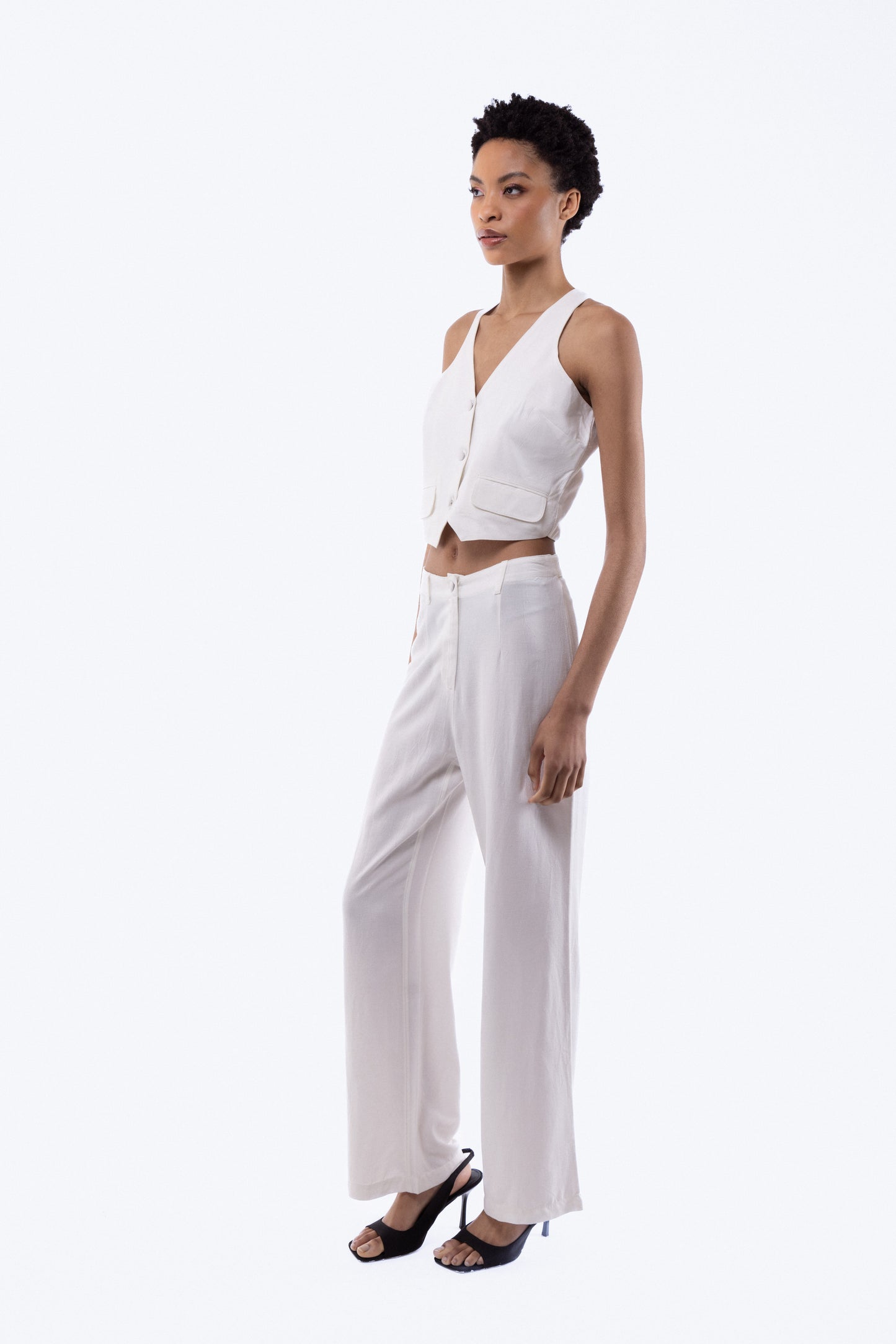 Linen Wide Leg Trousers, SILKROAD DAUGHTERS , Pants, Wide Leg Trousers