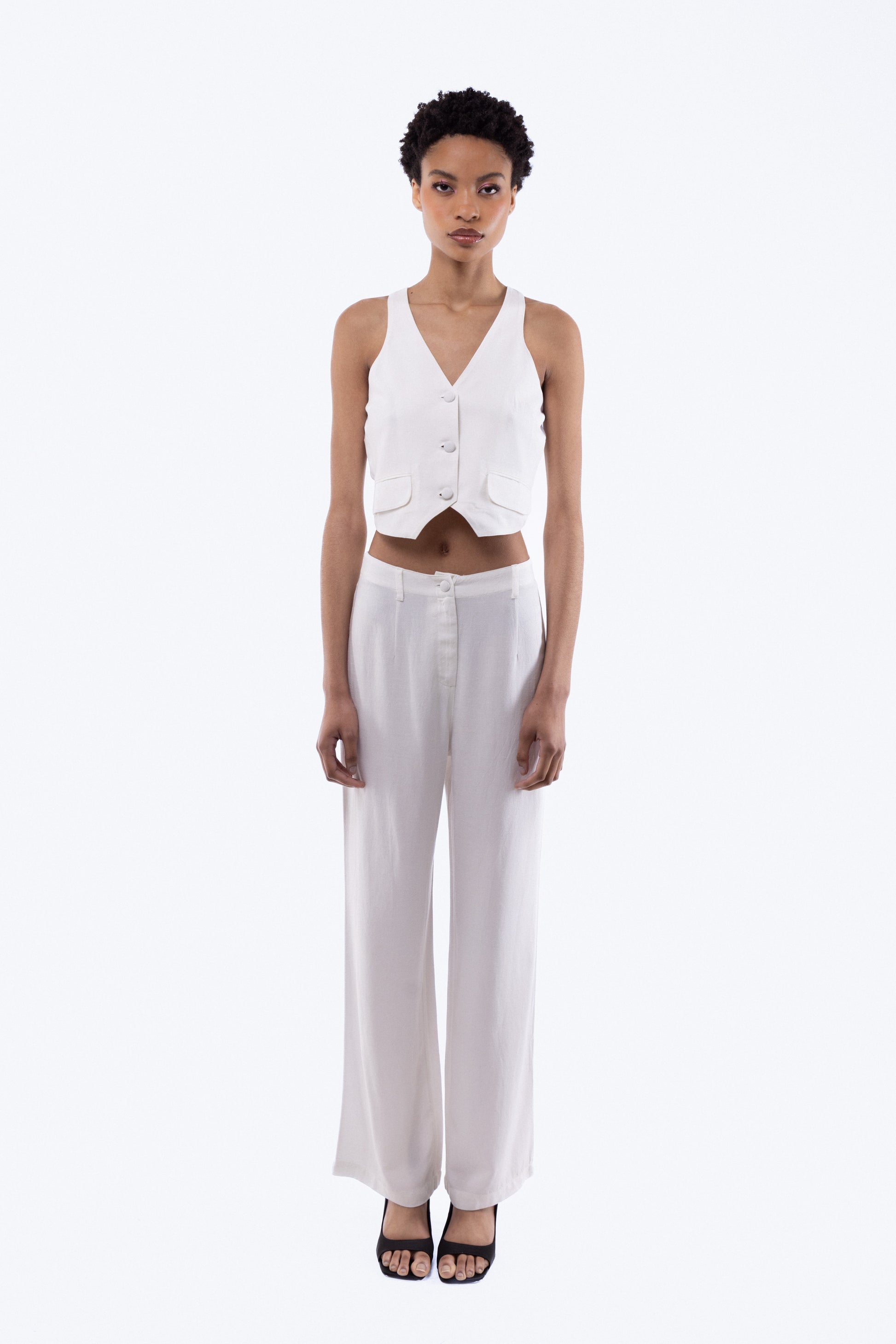 Linen Wide Leg Trousers, SILKROAD DAUGHTERS , Pants, Wide Leg Trousers