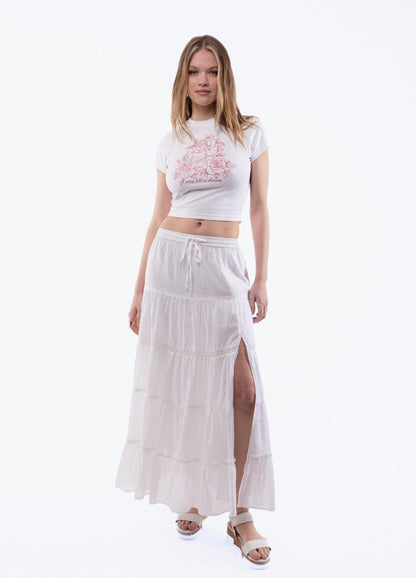 Rose Dream Cropped Tee, SILKROAD DAUGHTERS , Shirts & Tops, Rose Dream Cropped Tee