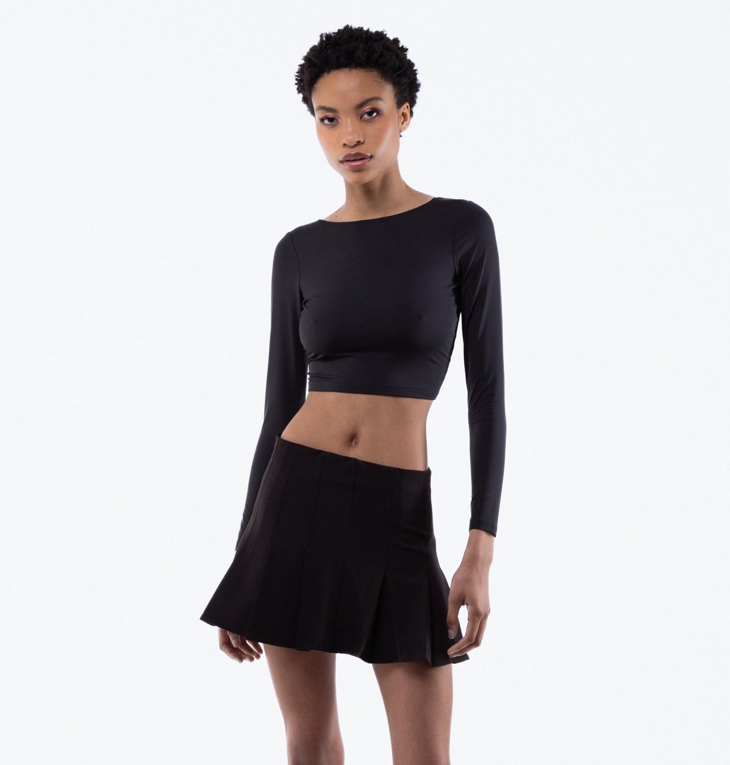 Tailored Box Pleated Skirt