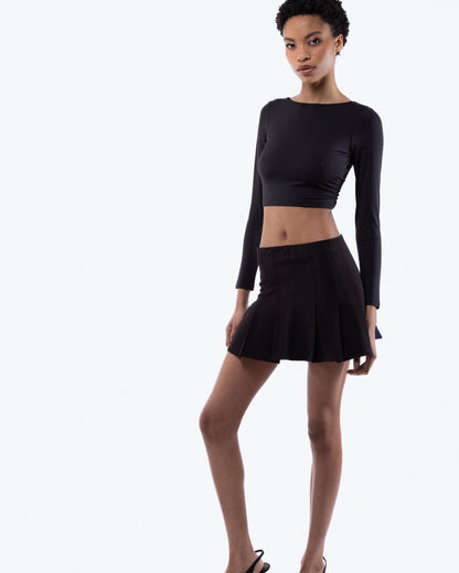 Tailored Box Pleated Skirt