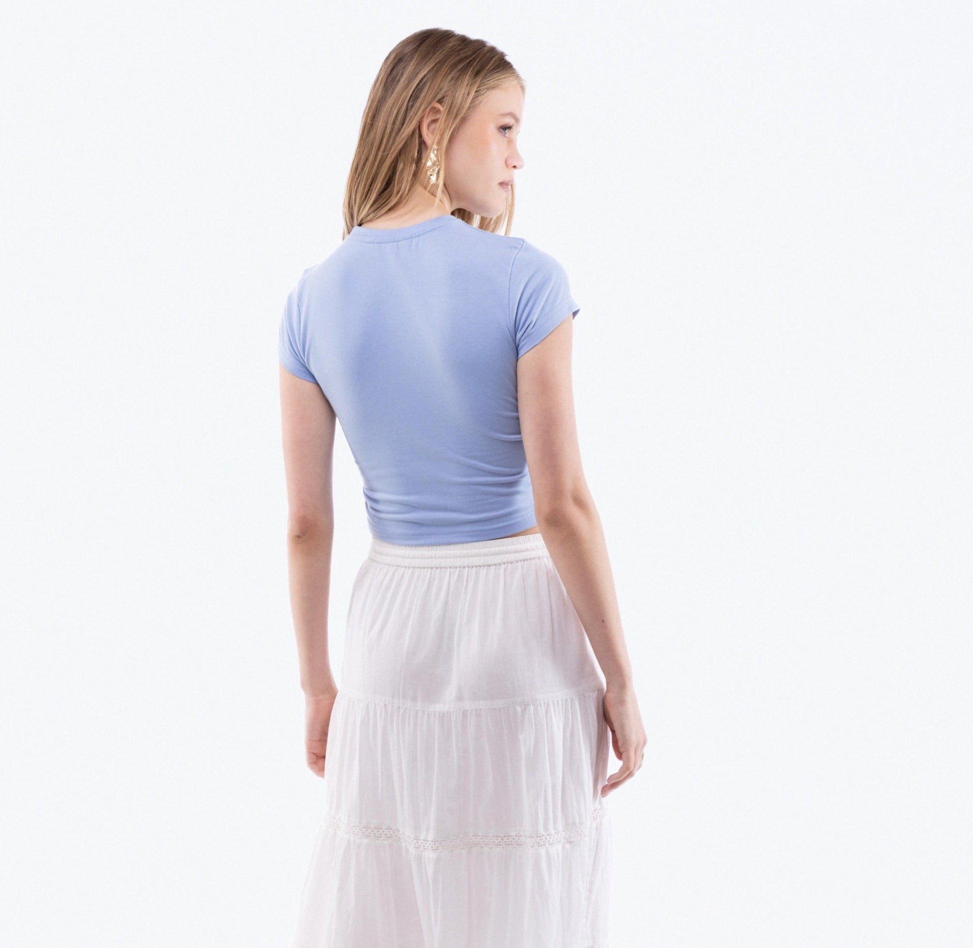 Pisces Cropped Tee, SILKROAD DAUGHTERS , Shirts & Tops, Tops