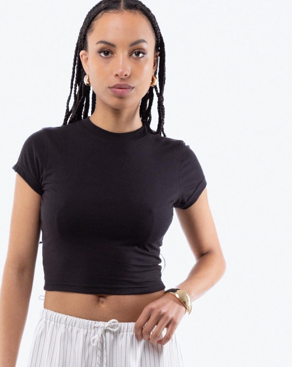 Cropped Tight Fit Tee