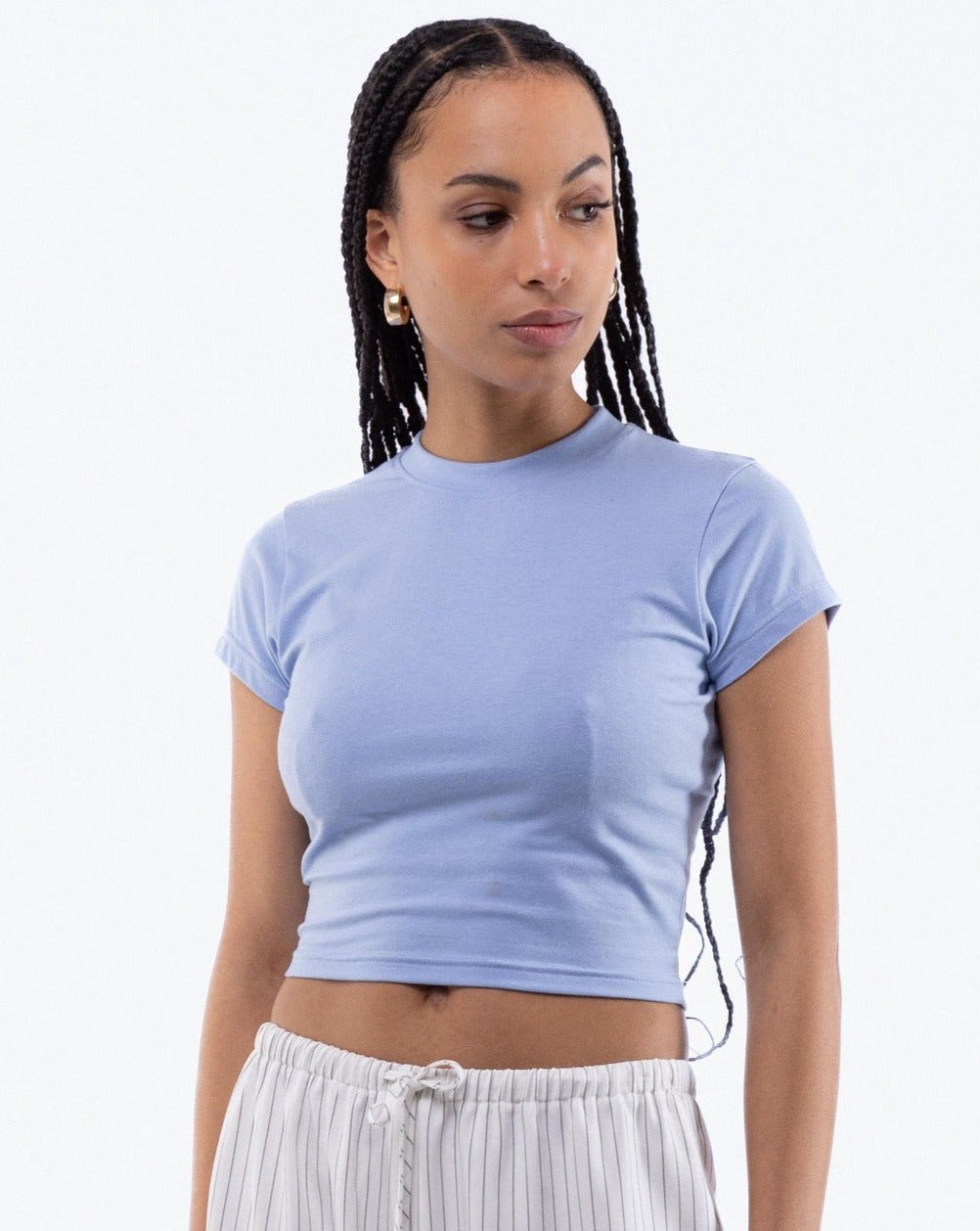 Cropped Tight Fit Tee