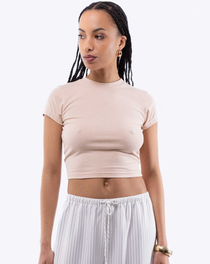 Cropped Tight Fit Tee