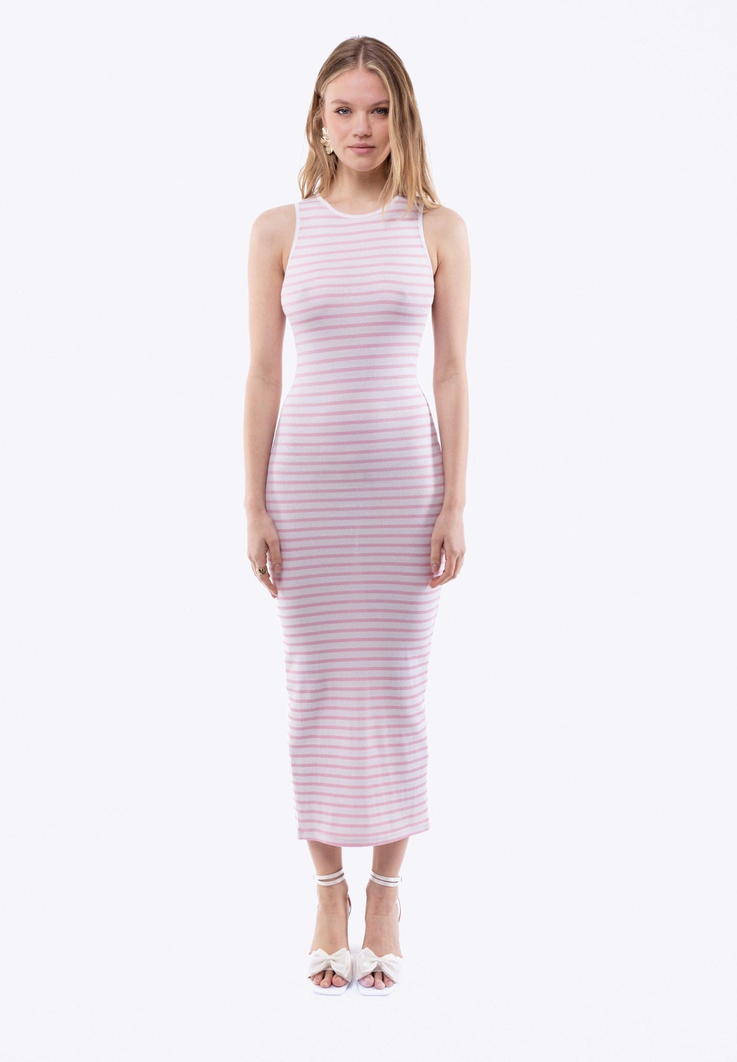 Stripe Racer Midi Dress, SILKROAD DAUGHTERS , Dresses, Stripe Racer Midi Dress