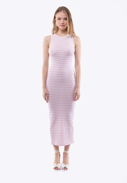 Stripe Racer Midi Dress, SILKROAD DAUGHTERS , Dresses, Stripe Racer Midi Dress