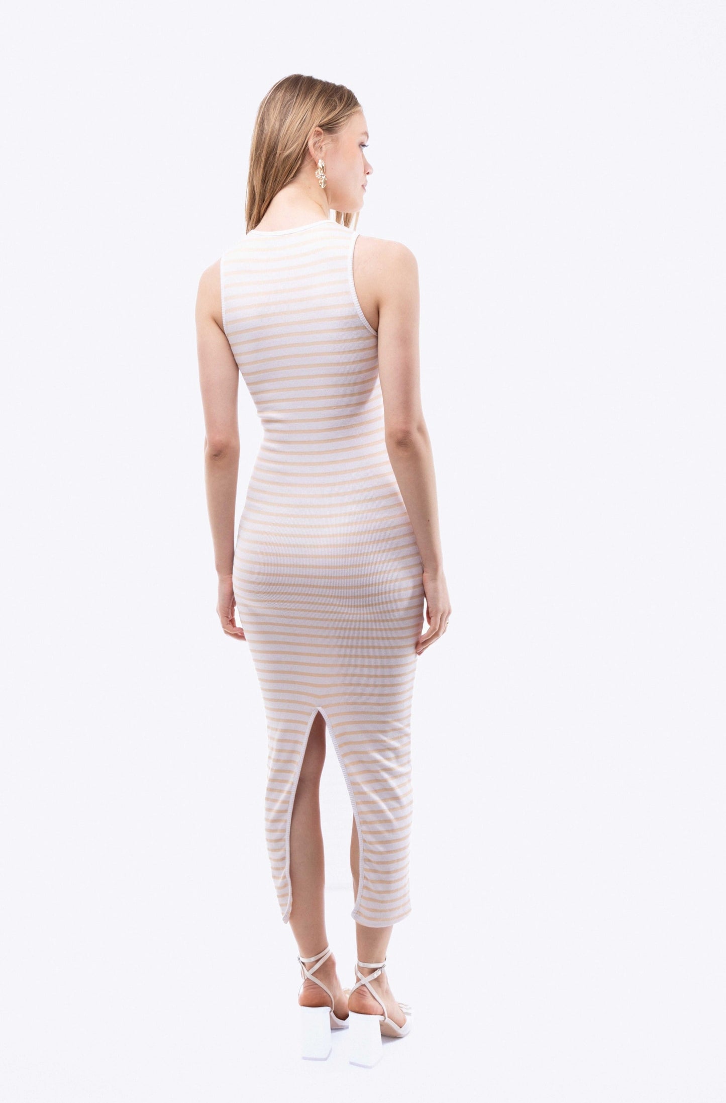 Stripe Racer Midi Dress, SILKROAD DAUGHTERS , Dresses, Stripe Racer Midi Dress