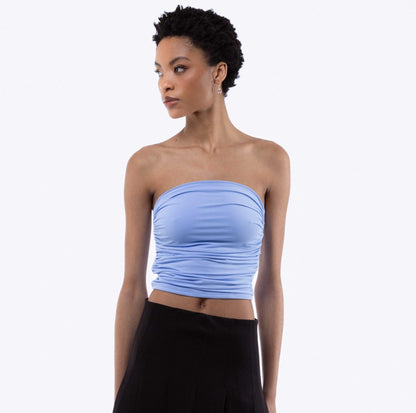 Slinky Ruched Bandeau Top