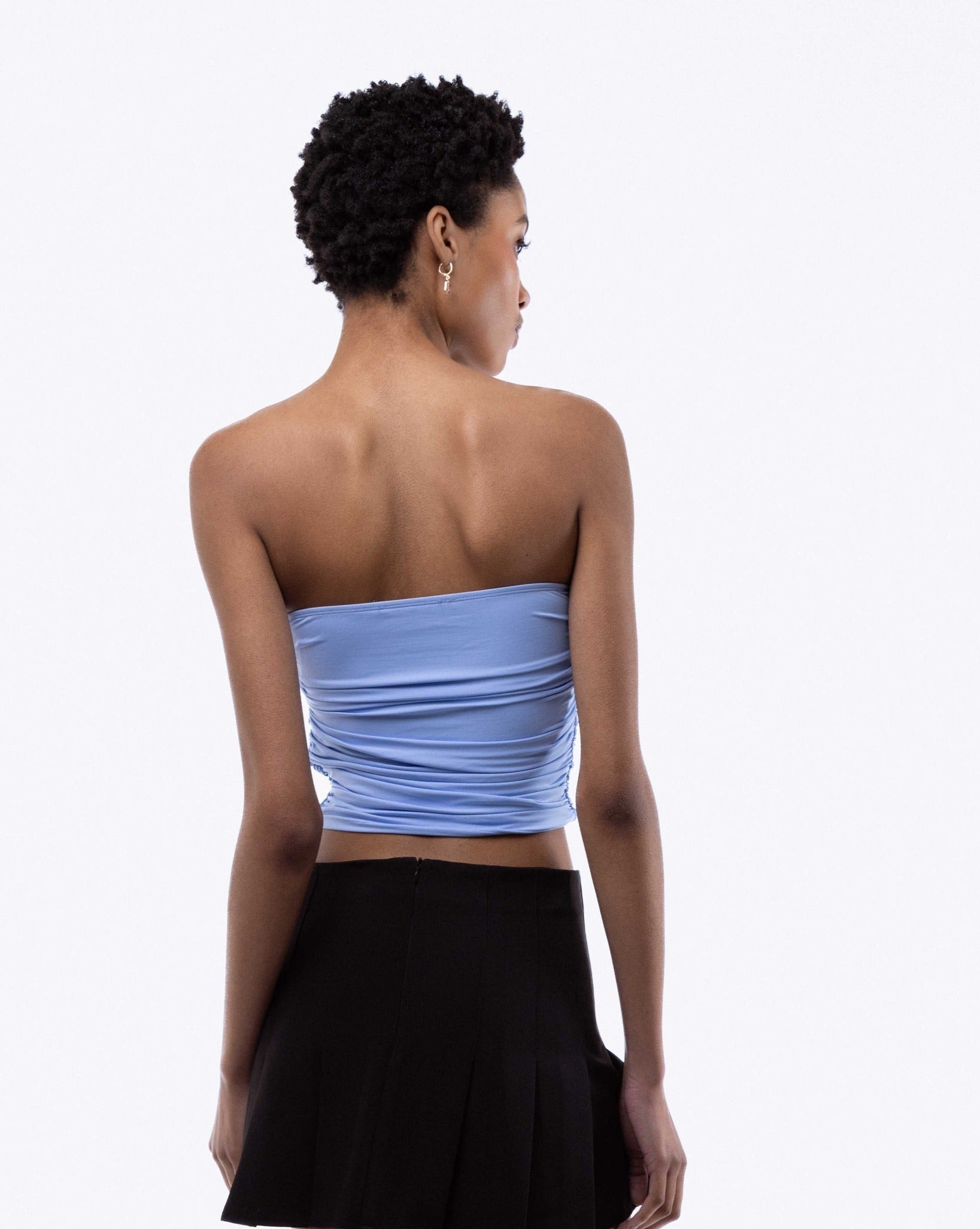 Slinky Ruched Bandeau Top