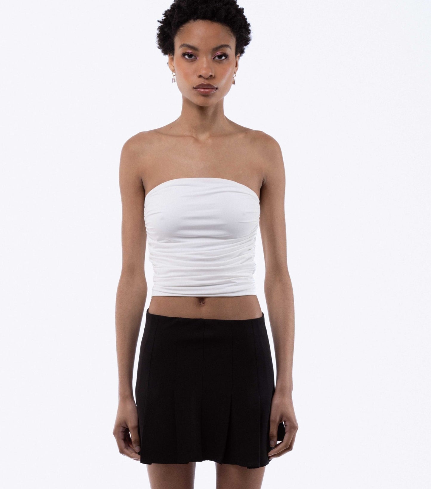 Slinky Ruched Bandeau Top