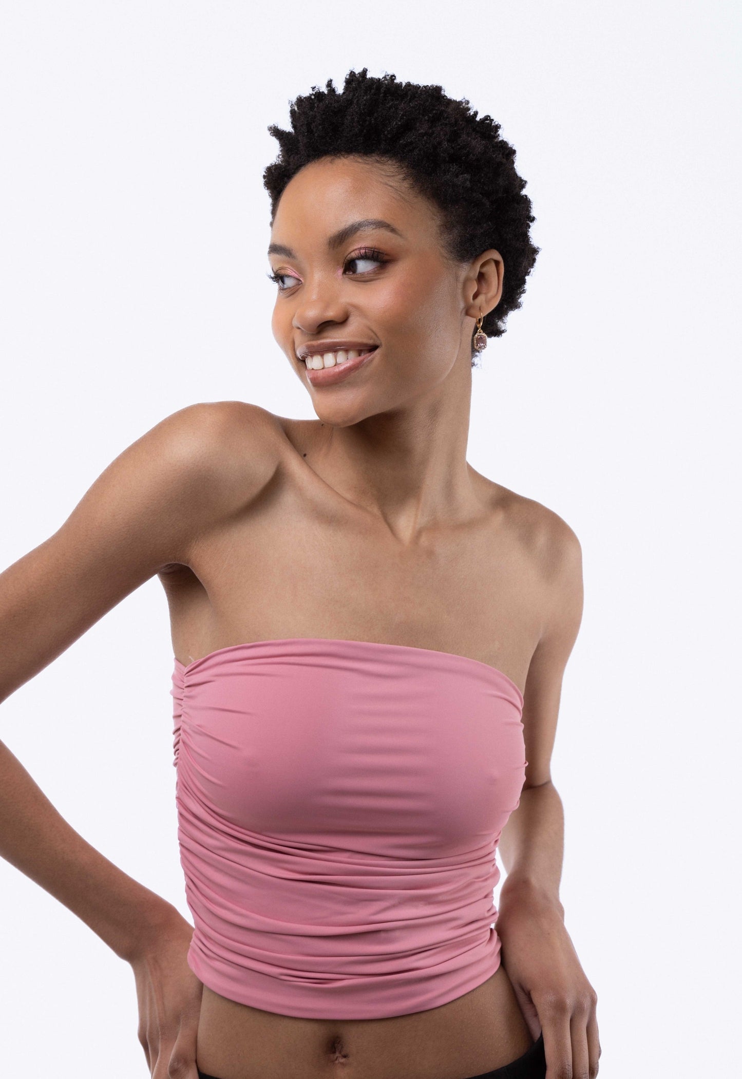 Slinky Ruched Bandeau Top