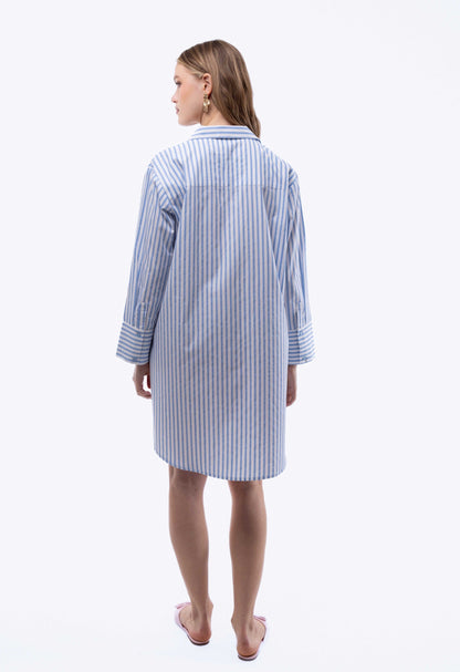 Stripe Oversized Shirt Dress