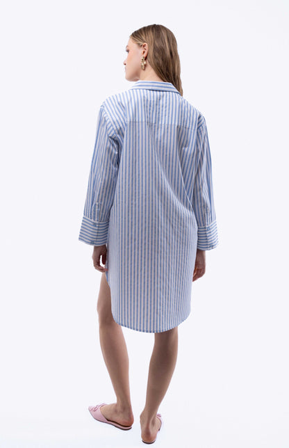 Stripe Oversized Shirt Dress