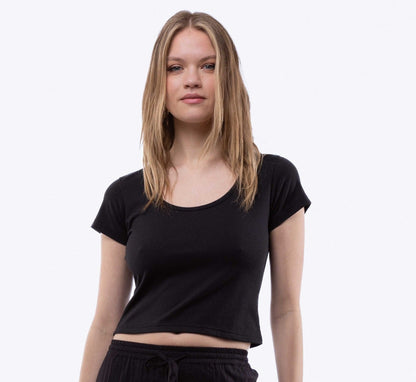 Scoop Neck Basic Tee, SILKROAD DAUGHTERS , Shirts & Tops, Scoop Neck Basic Tee