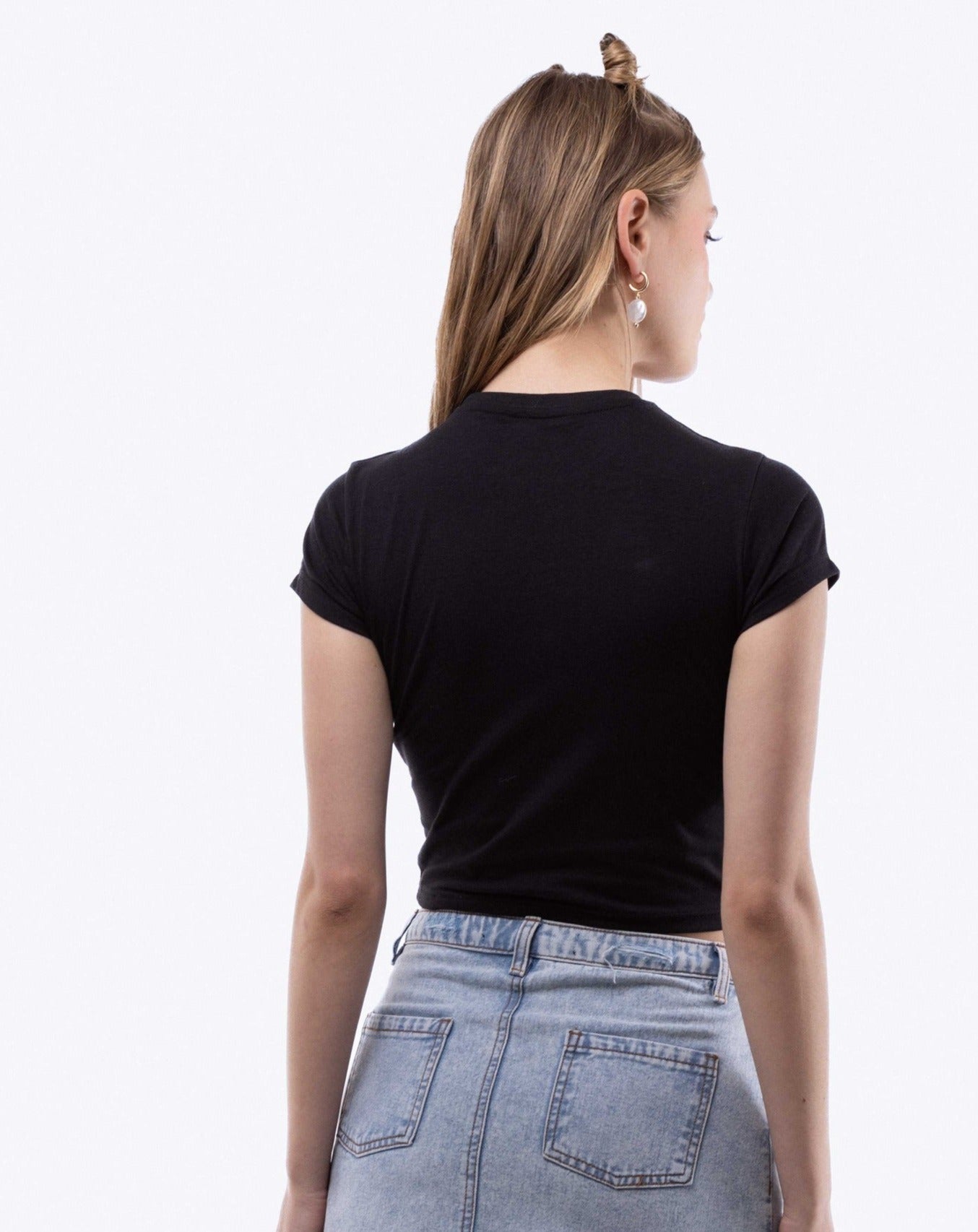 Blame Mercury Cropped Tee, SILKROAD DAUGHTERS , Shirts & Tops, Blame Mercury Cropped Tee