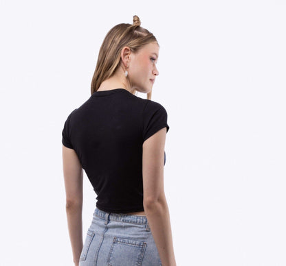 Blame Mercury Cropped Tee, SILKROAD DAUGHTERS , Shirts & Tops, Blame Mercury Cropped Tee