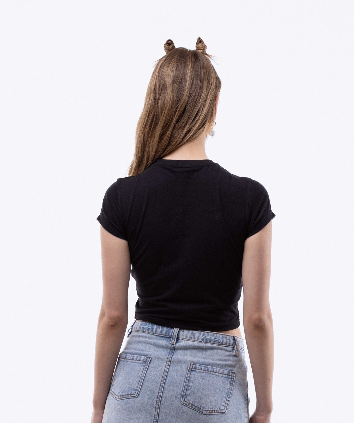 Blame Mercury Cropped Tee, SILKROAD DAUGHTERS , Shirts & Tops, Blame Mercury Cropped Tee