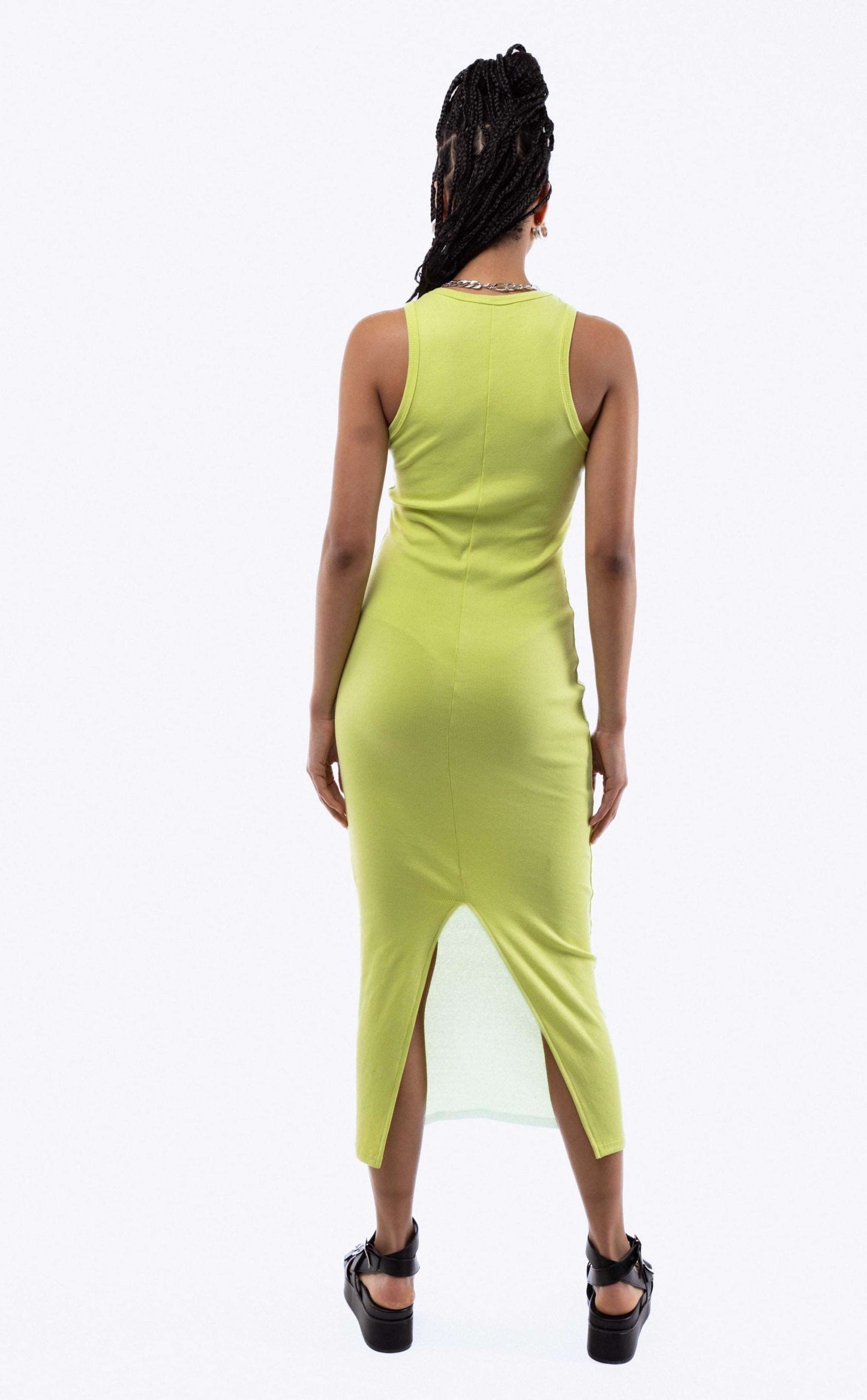 KEI Rib Racer Midi Dress