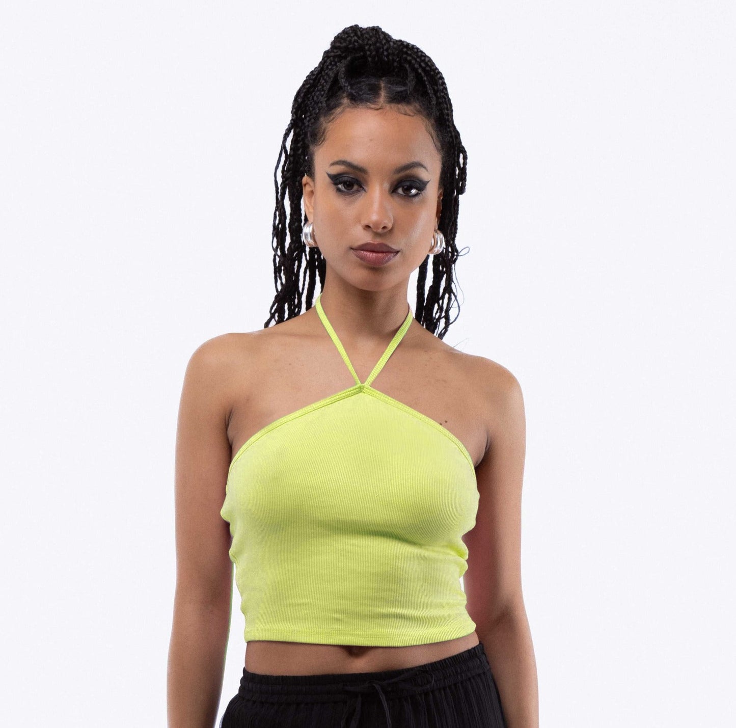 Rib Halter Neck Top, SILKROAD DAUGHTERS , Shirts & Tops, Rib Halter Neck Top