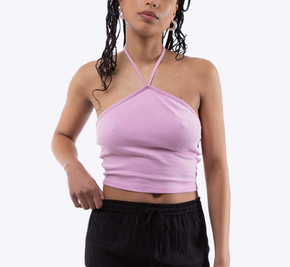 Rib Halter Neck Top, SILKROAD DAUGHTERS , Shirts & Tops, Rib Halter Neck Top