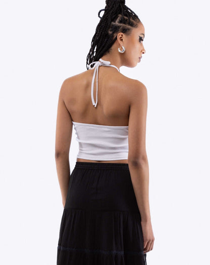 Rib Halter Neck Top, SILKROAD DAUGHTERS , Shirts & Tops, Rib Halter Neck Top