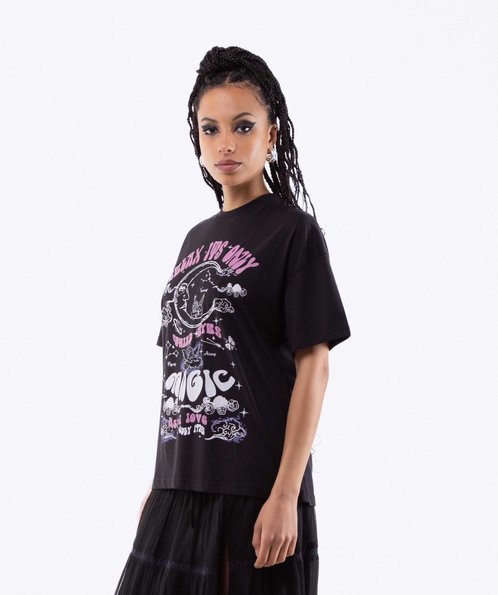 Relax It's Only Magic Oversized Tee, SILKROAD DAUGHTERS , Shirts & Tops, Relax It's Only Magic Oversized Tee