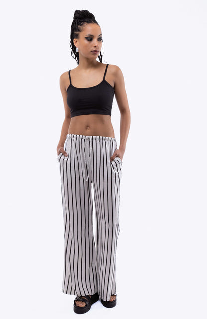 Stripe KEI Wide Leg Trousers, SILKROAD DAUGHTERS , Pants, Bottoms