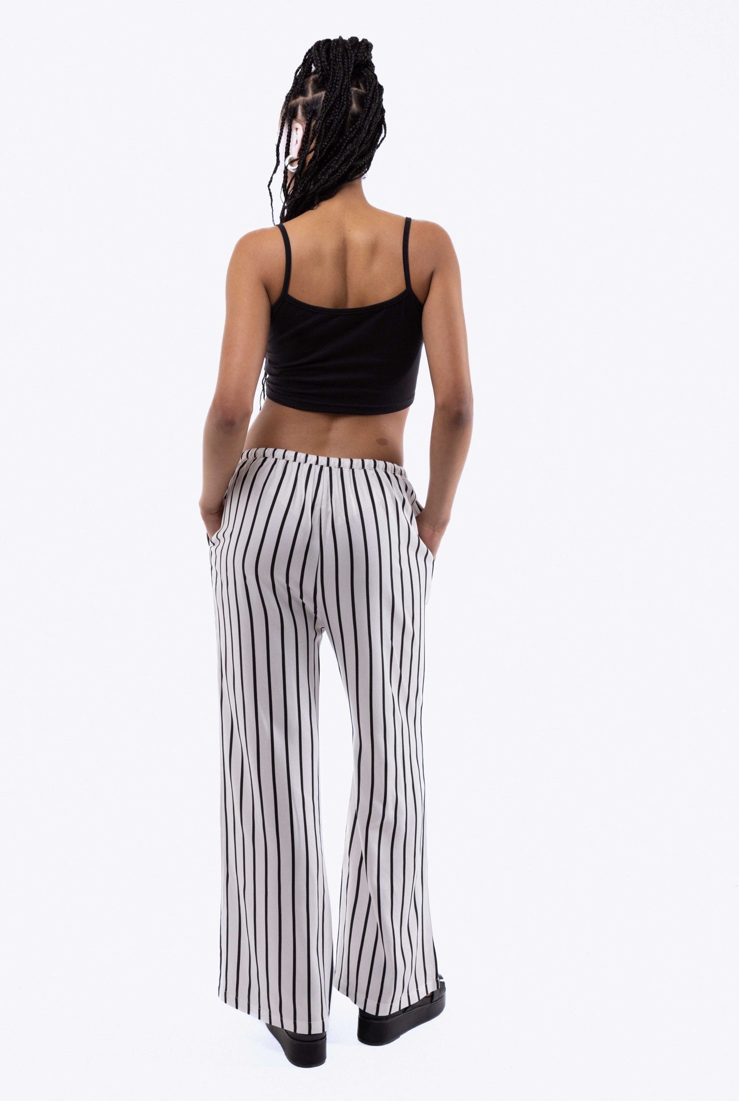 Stripe KEI Wide Leg Trousers, SILKROAD DAUGHTERS , Pants, Bottoms