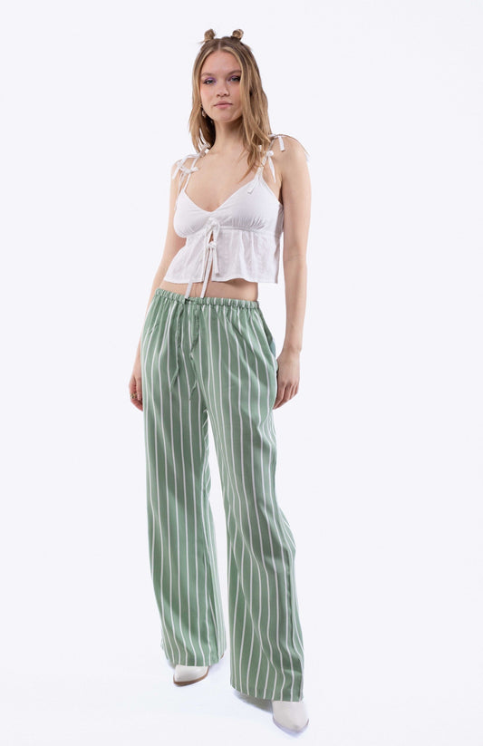 Stripe Festival Wide Leg Trousers