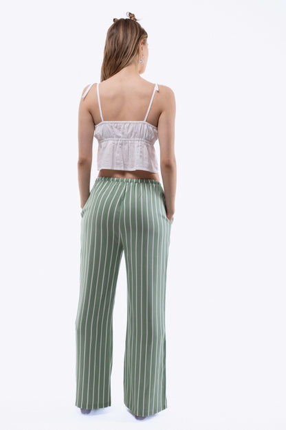 Stripe Festival Wide Leg Trousers