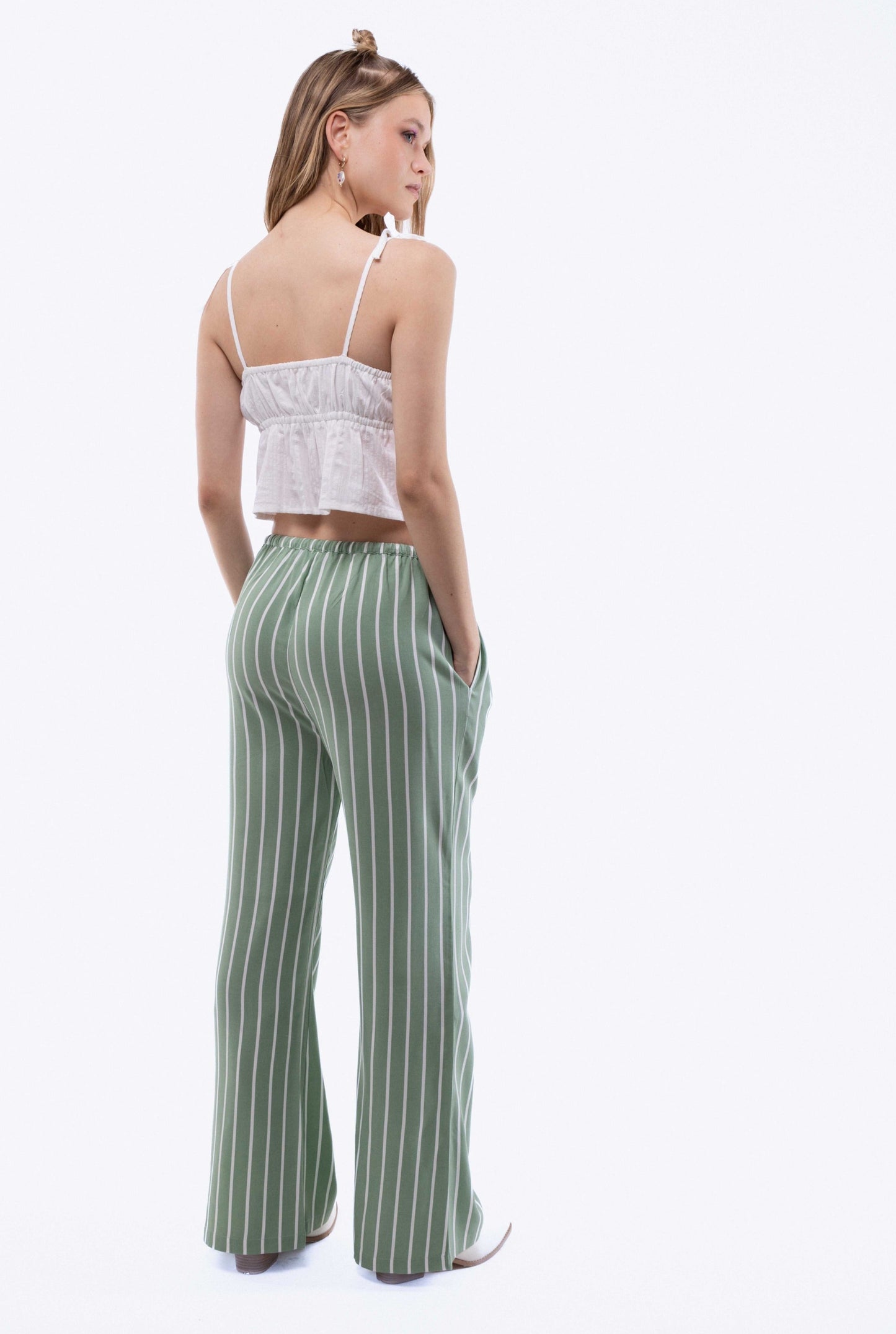 Stripe Festival Wide Leg Trousers