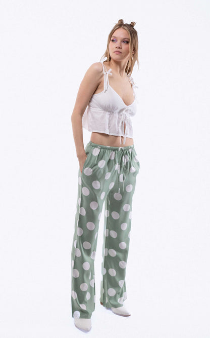 EVA Polka Dot Print Trousers